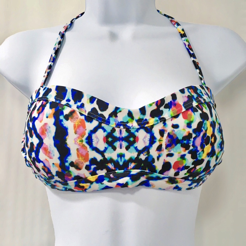 Athleta Swim Watercolor Bandeau Bikini Top, Size S